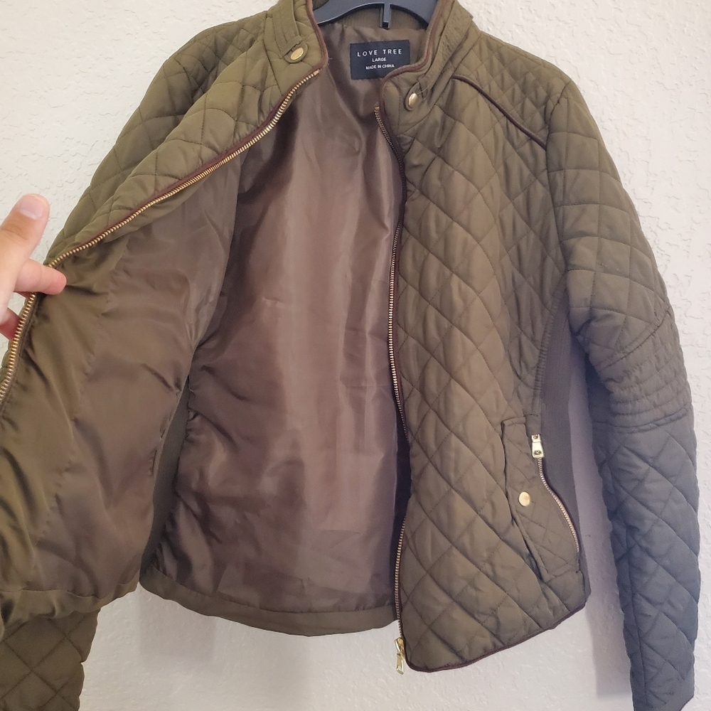 Love Tree Puff Jacket Size L - Picture 2 of 3